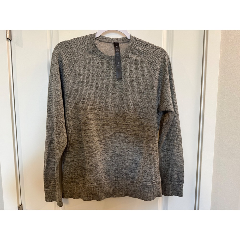 Lululemon Engineered Warmth Crewneck Sweater‎ Grey Wool Blend XS Space Women's